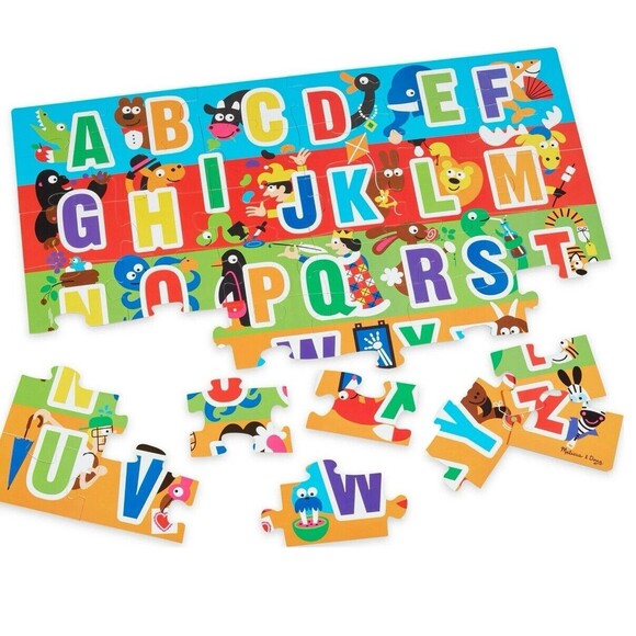 NEW SEALED Melissa & Doug Alphabet GIant Floor Puzzle 36 Pieces Christmas - Picture 6 of 7